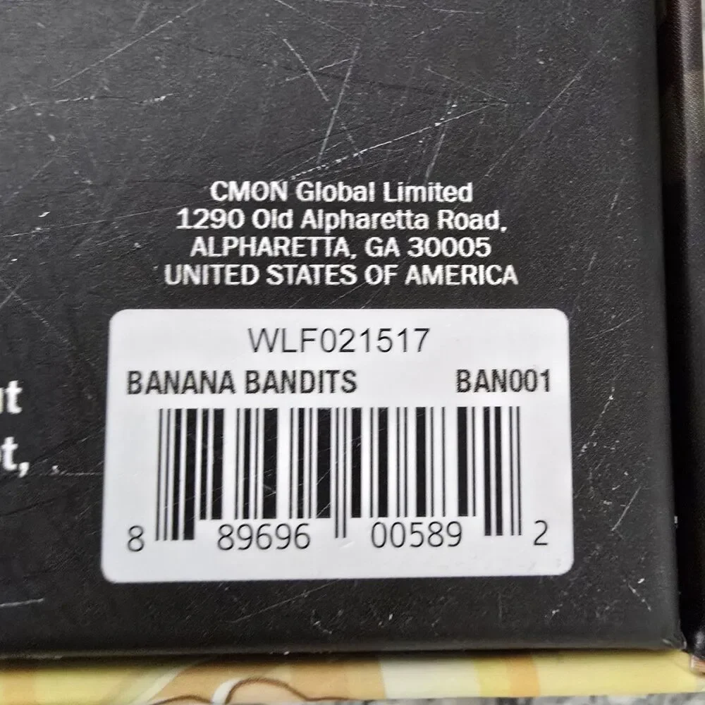 Banana Bandits Board Game By CMON Family Strategy 2016 Edward Chan‎ Complete